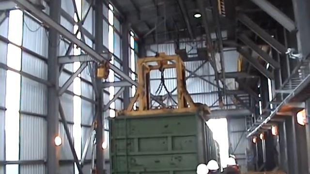 АДР 2450 Разгрузка полувагона