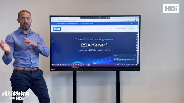How to use AirServer app - HDi interactive screens смотреть онлайн