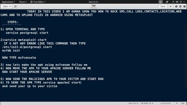 Hack android easily using Metasploit (only for educational purpose) смотреть онлайн