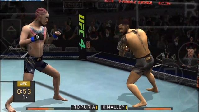 (Android) Topuria 🆚 O'Malley (145) preview Gameplay FIGHT SIMULATION ON UFC UNDISPUTED 2010 PPSSPP смотреть онлайн