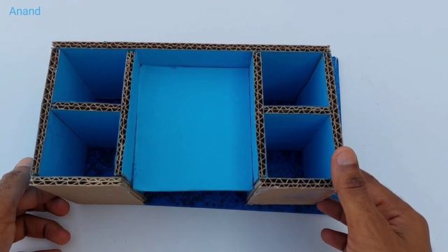 DIY Desktop Organizer by cardboard - Pen Holder organizer | Cardboard Craft смотреть онлайн