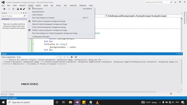 How to create a Custom transparent background image Datagridview- VB.net @mikecodz2821 смотреть онлайн