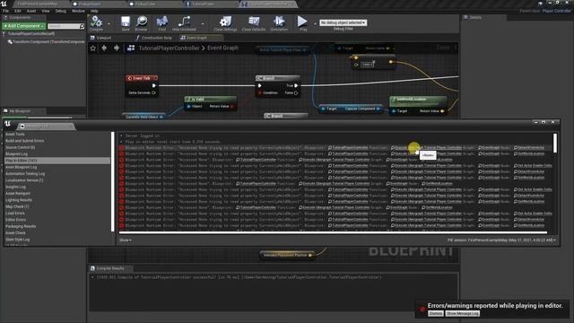 UE4 'TutorialPlayerController' blueprint error смотреть онлайн