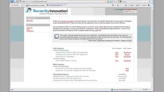 Webcast: Writing Secure Code in ASP.Net смотреть онлайн