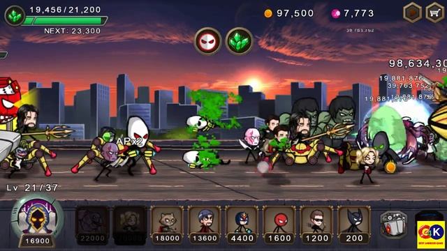 HERO Wars Super Stickman #348 Walkthrough Android Gameplay смотреть онлайн