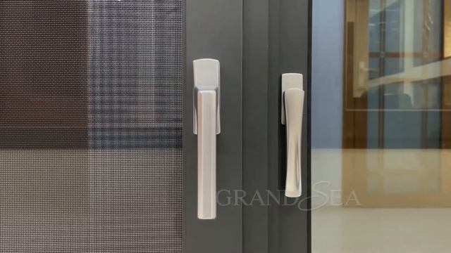 Modern grey color thermal break double glass aluminum casement windows with screen mesh #window смотреть онлайн