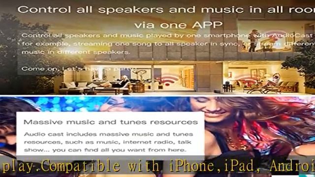 M5 AudioCast HiFi Music Receiver Airplay DLNA i OS & Android Airmusic 2.4G WiFi Audio Speaker Wirel смотреть онлайн