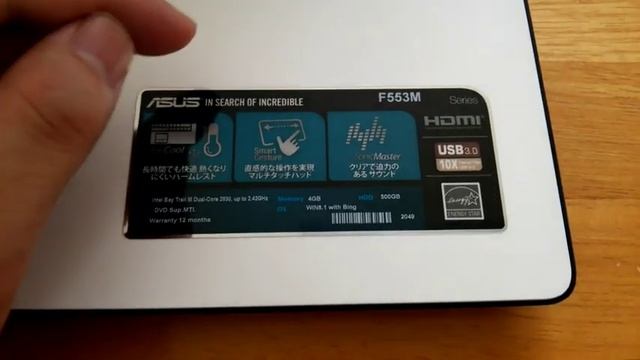 【色々感想】ASUS ノートパソコン F553MAB Win8.1 【手抜き動画】 смотреть онлайн