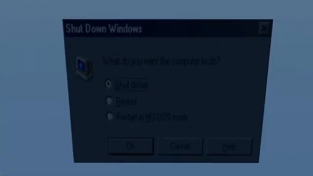 Shutting Down Windows 98 || Animation смотреть онлайн