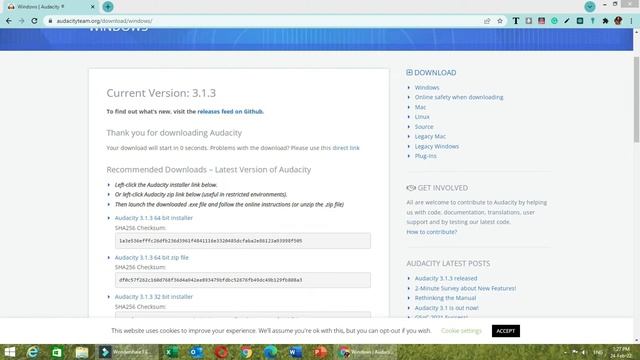 How to Download install the latest Audacity in PC/laptops for Windows 7/8/8.1/10 with 32 bit .64Bit смотреть онлайн