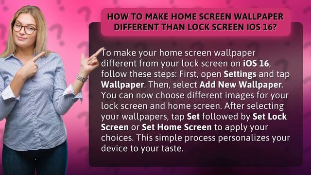 How to make home screen wallpaper different than lock screen iOS 16? смотреть онлайн