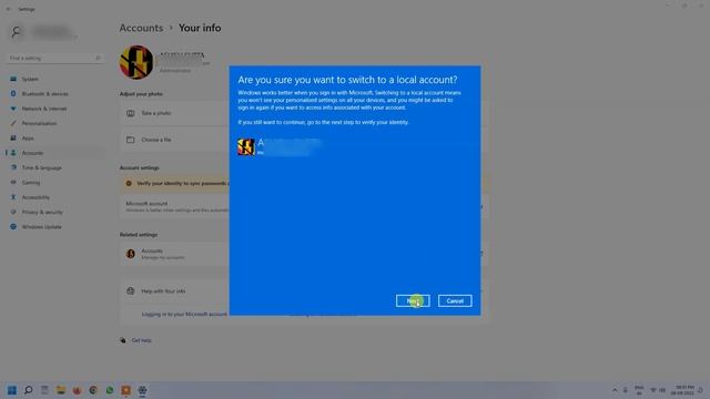 how to delete or signout Microsoft account in windows 11 смотреть онлайн