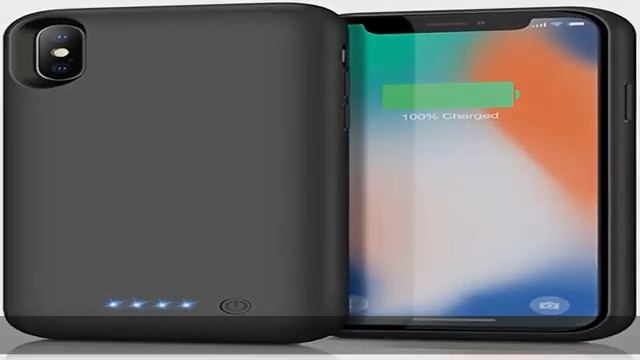 Battery Case for iPhone Xs/X, Rechargeable 6500mAh Portable Charging Case Extended Battery Pack Cov смотреть онлайн
