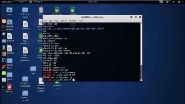 wifi jamming using any linux operating system
