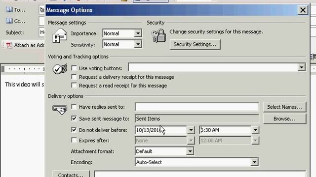 How To Schedule Email Outlook 2003 - Microsoft Office Help Tips смотреть онлайн