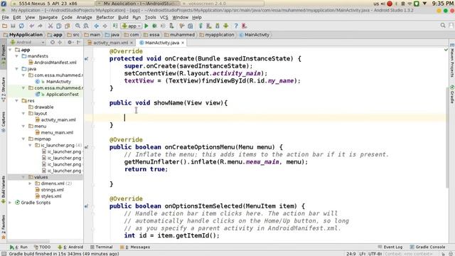 26 Android Studio TextView Btn functions دوال الزر والنص смотреть онлайн