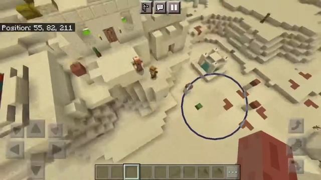Minecraft Desert village with 2 ravines seed in iOS/bedrock 1.16.201 смотреть онлайн