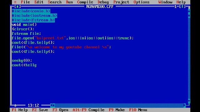 how to use|seekg() |tellg()| tellp()|in file handling|kulpreet dhir смотреть онлайн