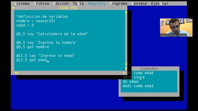 Calculadora de edad :) en MS Foxpro 2.6 смотреть онлайн