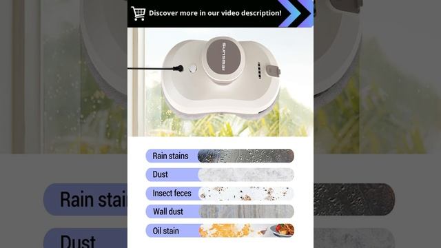 Effortless Cleaning with SUNSMAI Window Cleaning Robot: Automatic Water Spray & Remote смотреть онлайн