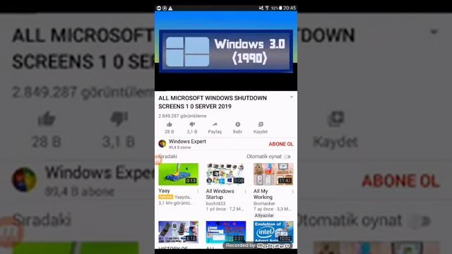 Tüm Windows'un kapanış sesi ve mavi ekran hatası ekranları смотреть онлайн