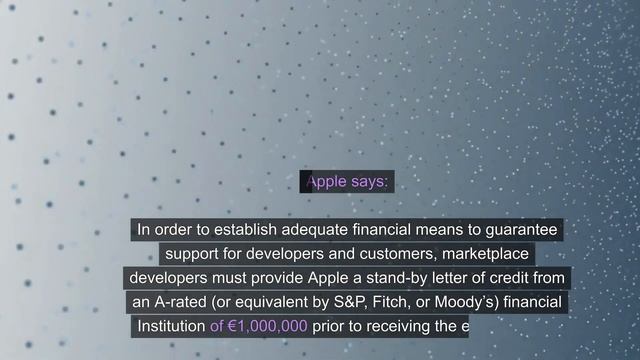 Apple's €1M Rule for App Market Creators смотреть онлайн