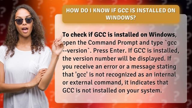 How do I know if gcc is installed on Windows? смотреть онлайн