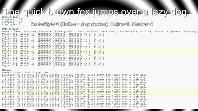 BorderStyle, Outline, Shadow of ffmpeg's `ass' смотреть онлайн