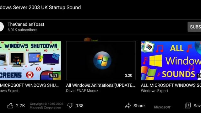 Windows Server 2003 UK Startup Sounds (2003) смотреть онлайн