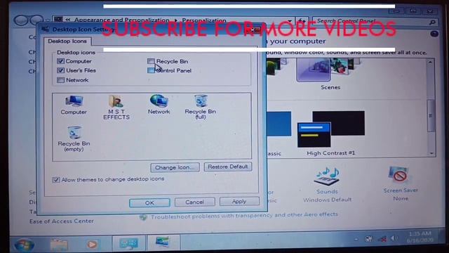 How to show Desktop icons in windows 7 |Desktop icons missing window 7 смотреть онлайн