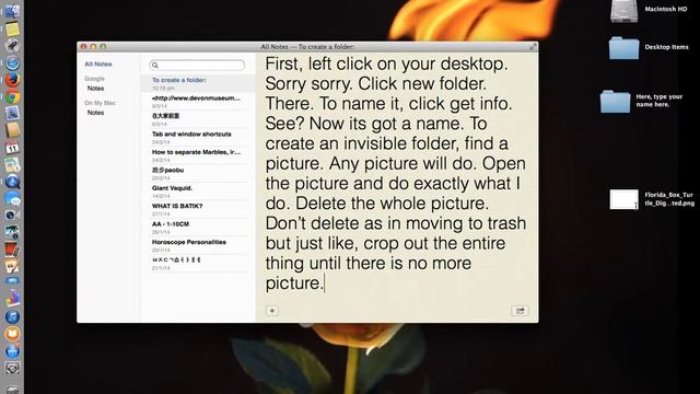 How to Make a Folder and an Invisible Folder on Mac OS X смотреть онлайн