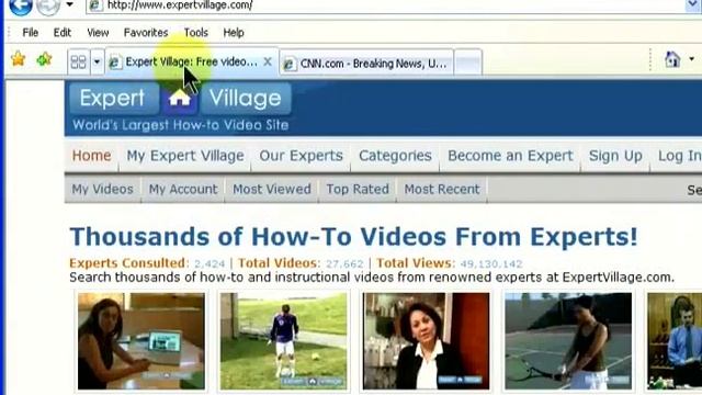 How To Use Microsoft Internet Explorer & Mozilla Firefox : Working with Tabs in Internet Explorer & смотреть онлайн