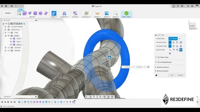 Dagger Speed Modelling | Fusion 360 | Blender смотреть онлайн