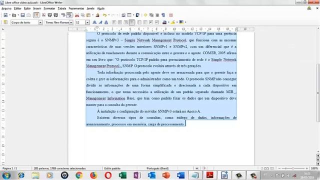 Colocando formatação no texto ABNT no Libre Office Writer (.odt) смотреть онлайн