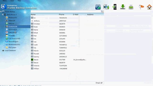 Smart iPhone Backup Extractor - Recover deleted iPhone Data from iTunes смотреть онлайн