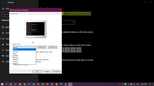 Screensaver Settings Windows 10 May 2020 update 1909 1903 August 5th 2020 смотреть онлайн