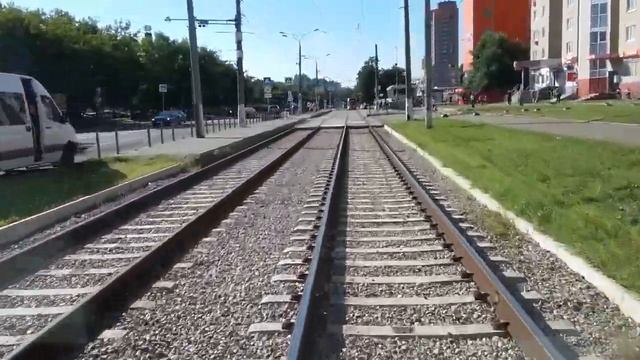 Глазами водителя трамвая. Москва. Маршрут 6К. Из Братцево до Восточного моста. смотреть онлайн