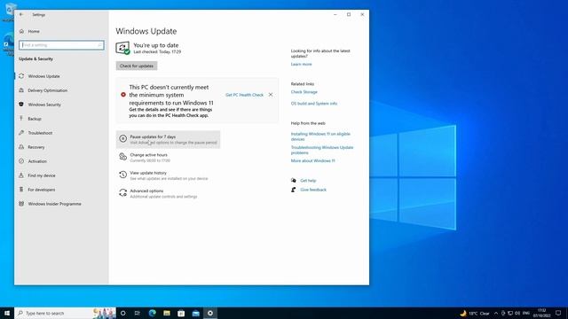 Disable Windows 10 Updates for 35 days in 10 seconds смотреть онлайн