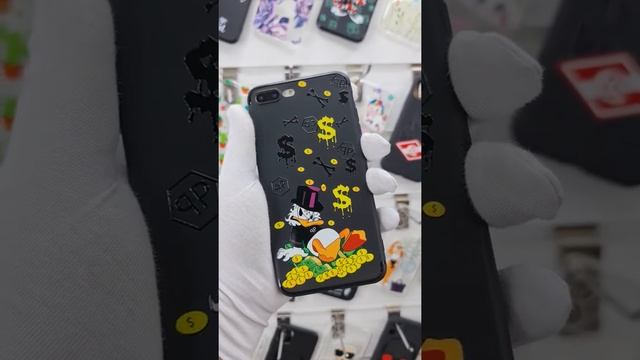 Силиконовый чехол Макдак в деньгах для iPhone 7+ / iPhone 8+ / Айфон 7+ / Айфон 8+ смотреть онлайн