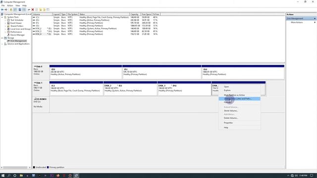Change a drive letter HDD in Windows 10 смотреть онлайн