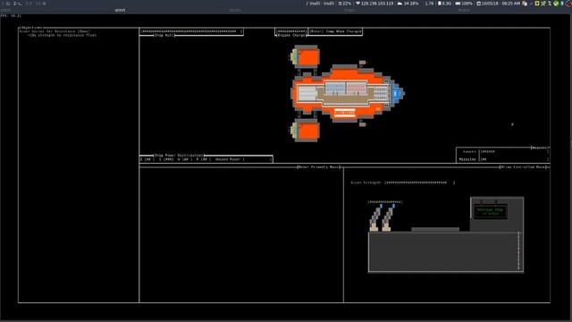 Alcubierre (ncurses game) Demo смотреть онлайн