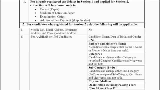 JEE Main 2022 Correction Window Opened | Correction Kaise kare | Correction Form Date смотреть онлайн