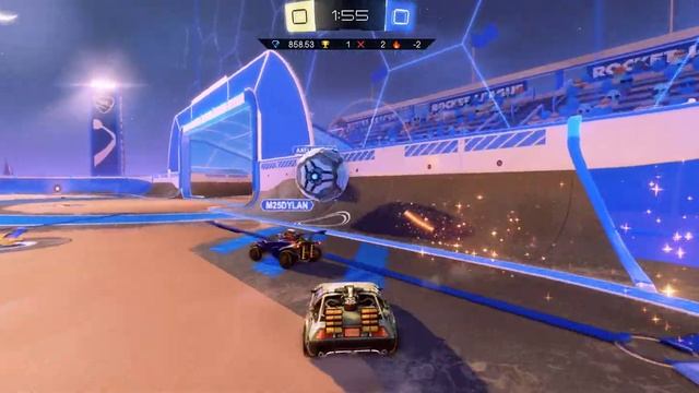 Rocket League 2v2 2-1 OT смотреть онлайн