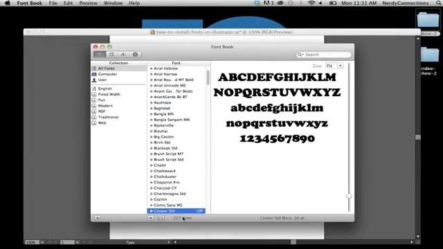 How to Install Fonts in Illustrator CS смотреть онлайн
