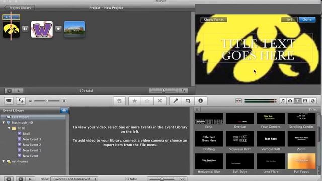 iMovie Titles смотреть онлайн
