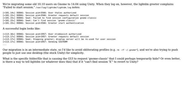 Ubuntu: lightdm failed to start session; user folder requesting Gnome смотреть онлайн