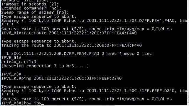 324 Ping and Traceroute in IPv6 смотреть онлайн