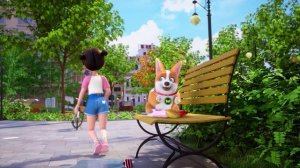 Корги по имени Моко. Простые истории 2, 129 серия. Велосипед и лужа