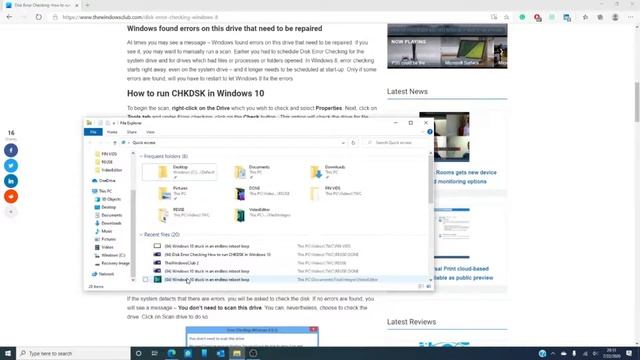 Disk Error Checking: How to run CHKDSK in Windows 11 смотреть онлайн