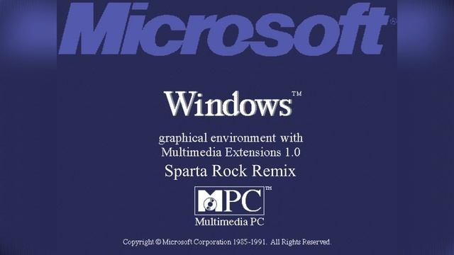 Windows 3.0 with Multimedia Extensions - Sparta Rock Remix смотреть онлайн